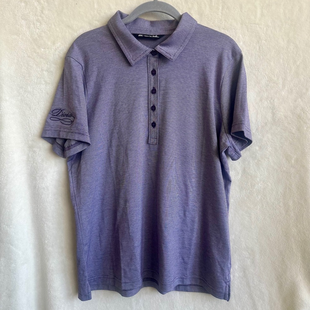 TravisMathew Diora Vineyard Estate Golf Polo Shirt Men's XL‎ Purple